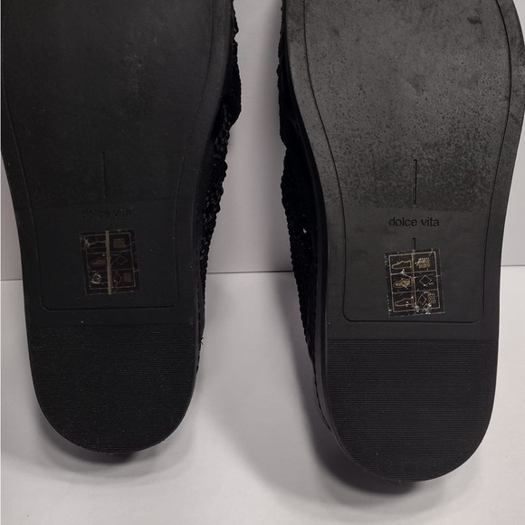 DOLCE VITA Women's Black Woven Slide Sandals 7.5 pre owned Exellent condition. - Picture 6 of 8